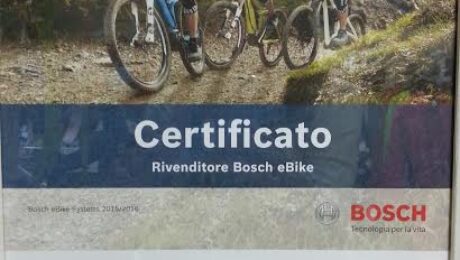 Certificato partecipazione per tecnici Bosch